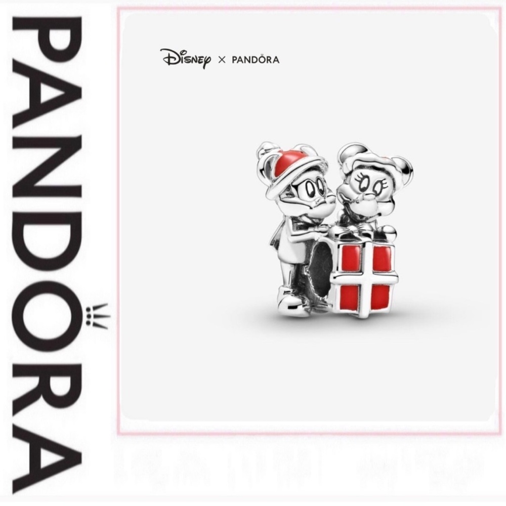 Pandora x Disney Mickey Mouse Minnie Mouse Present Charm 799194C01
